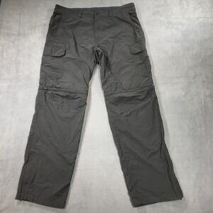 Eddie Bauer Travex Cargo Pants Men's 36x34 Grey Convertible Hiking Outdoors